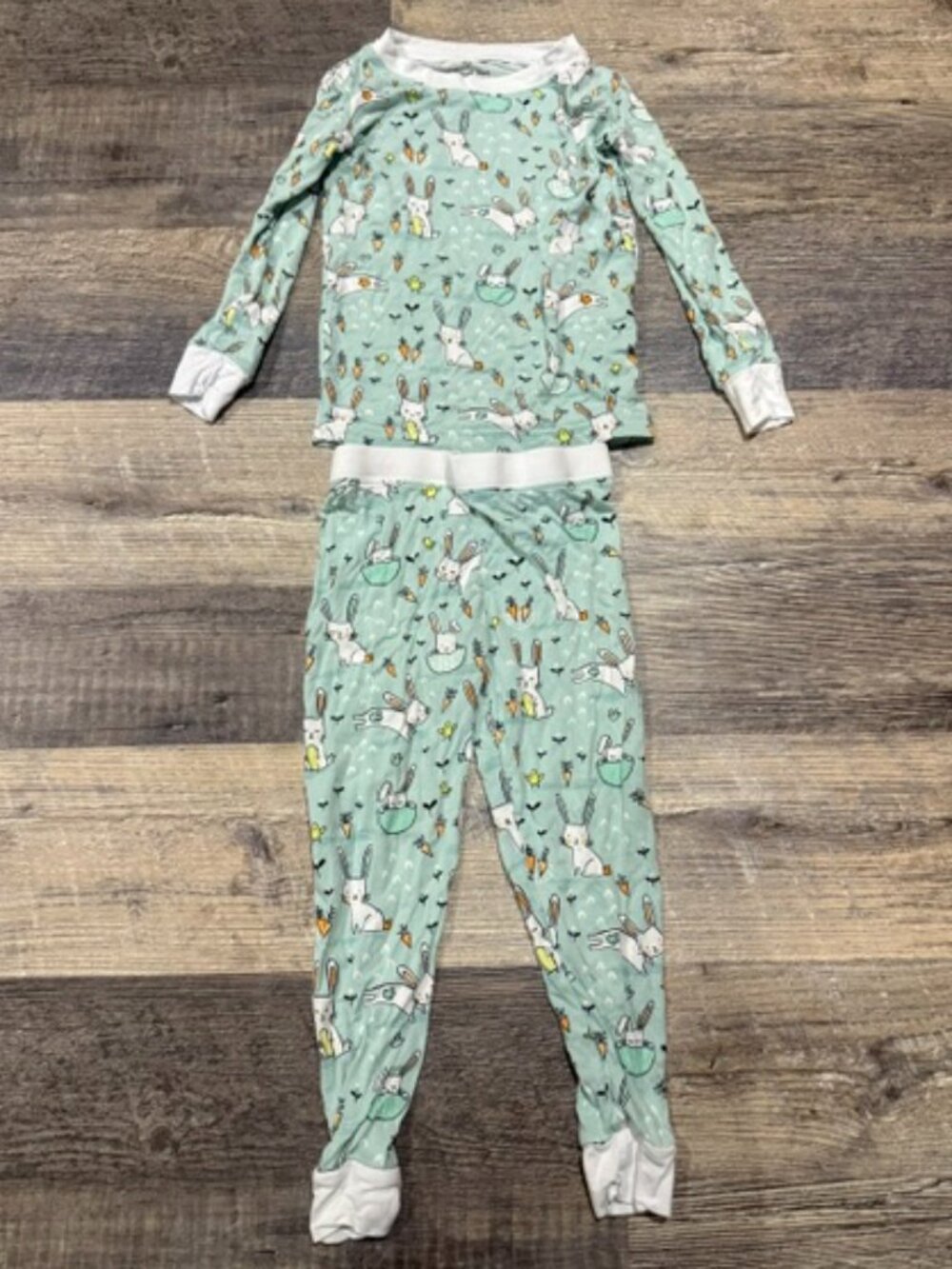 Little Sleepies Two-Piece Pajama Set Size 2T Bunny Print
